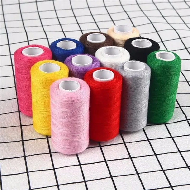 12 Color Set Polyester All-Purpose Sewing Threads for Embroidery and Sewing Machine DIY Embroidery Thread Sewing Thread
