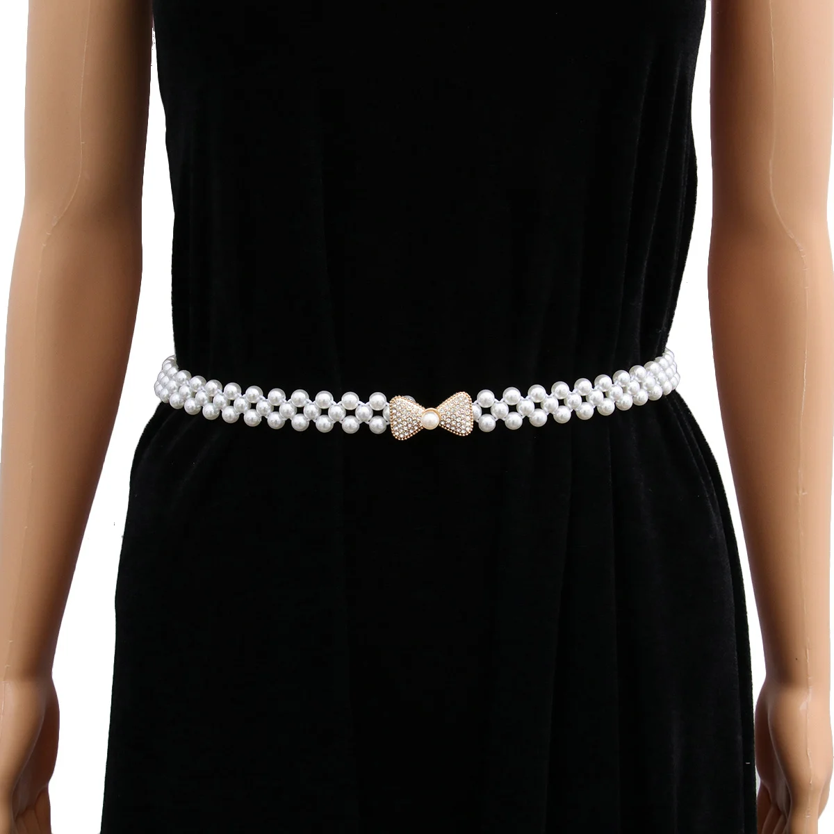 1 Uds. Taladro de agua, pretina de perlas, accesorio elástico para vestido femenino, duradero, uso a largo plazo, regalo Vintage de moda para mujer