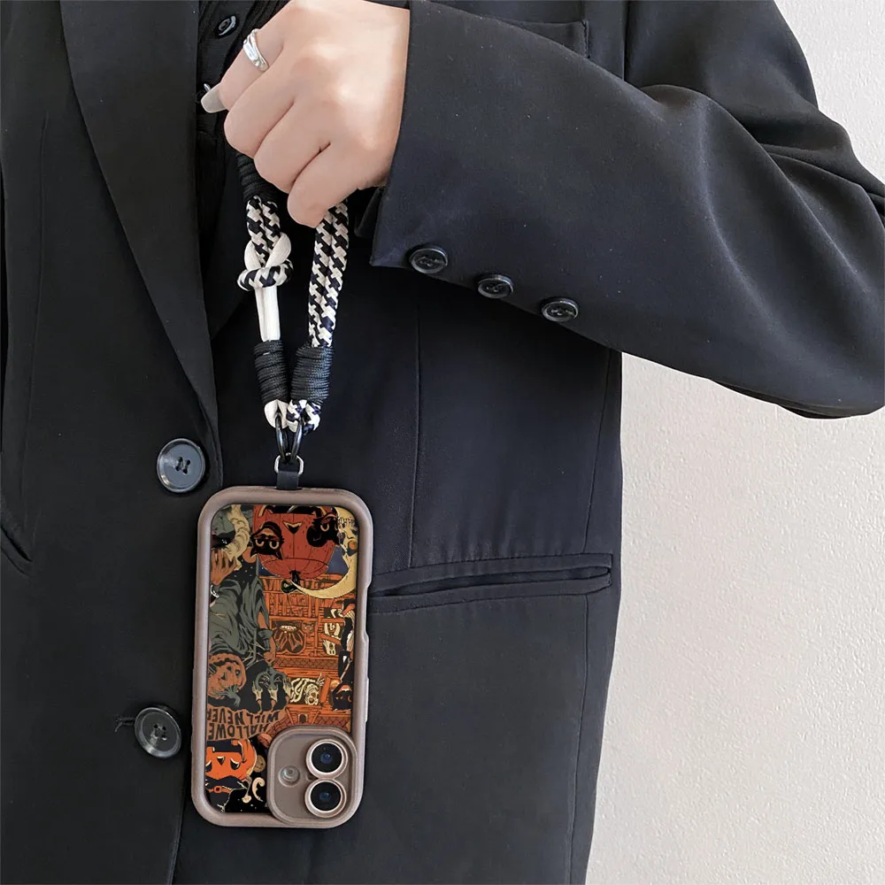 2025 هالوين غطاء ل Redmi نوت 14 14s 13 12 11 10 9 8 7 برو زائد 13C 12C 14C 9C 10C Crossbody الحبل حبل طويل جراب هاتف #4