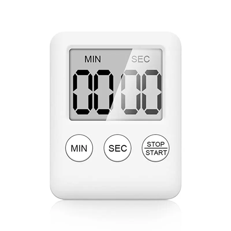 Kitchen Timer Magnetic Cooking Digital LED Display Loud Alarm Minute Second Count Up Countdown Countup Boiling Eggs Timer