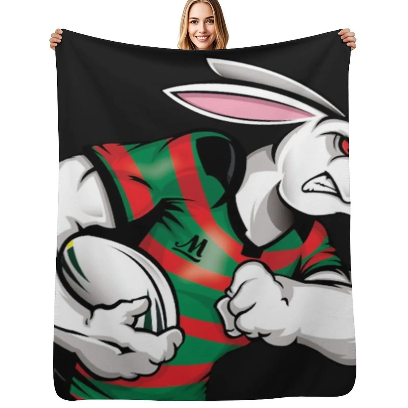 Nrl Grand Final Throw Blanket Ultra Soft Flannel Fleece Blanket for All Seasons