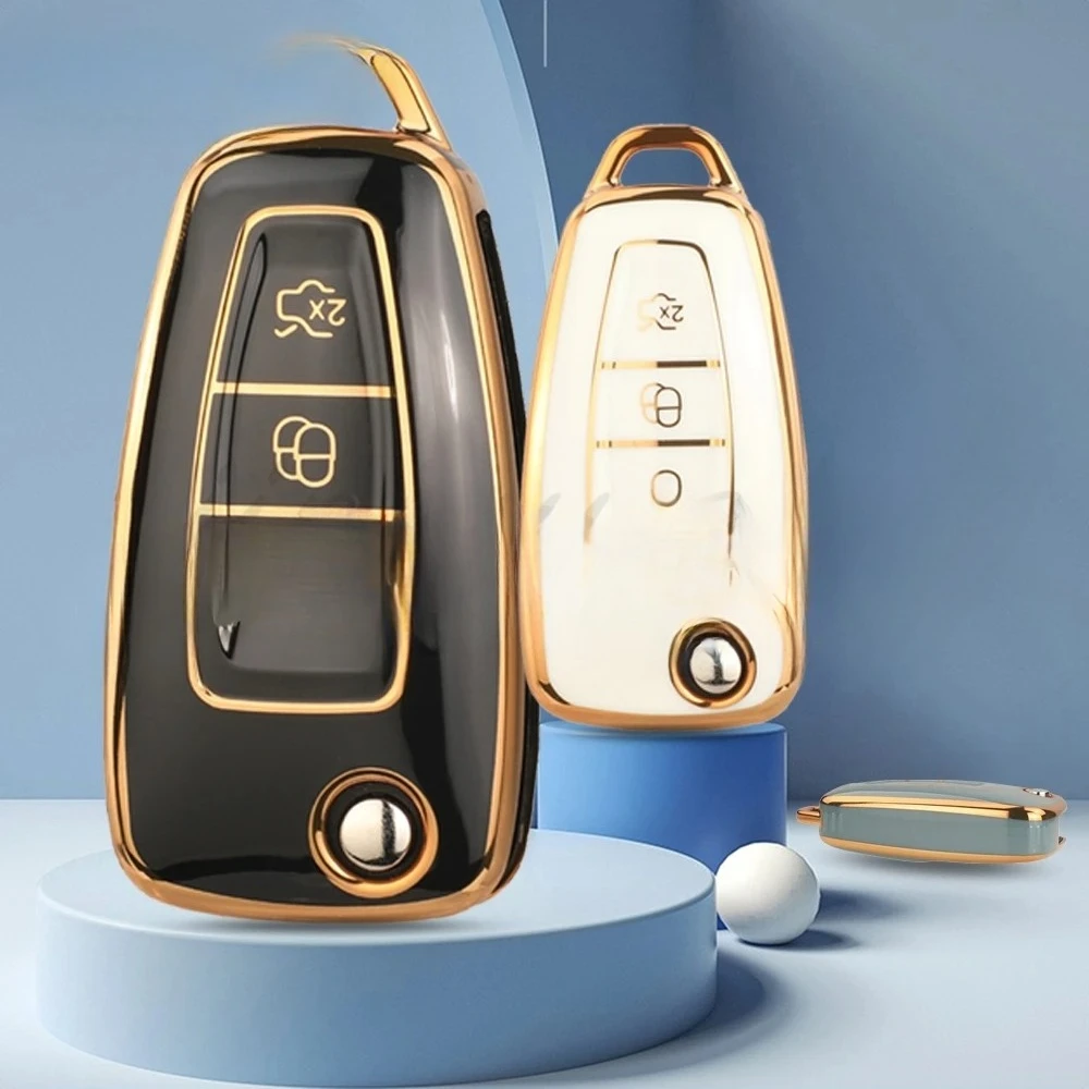 

For Ford Focus 2 3 MK3 ST RS Ecosport Kuga Escape Fiesta C-Max S-Max Mondeo TPU Car Flip Key Case Cover Protector