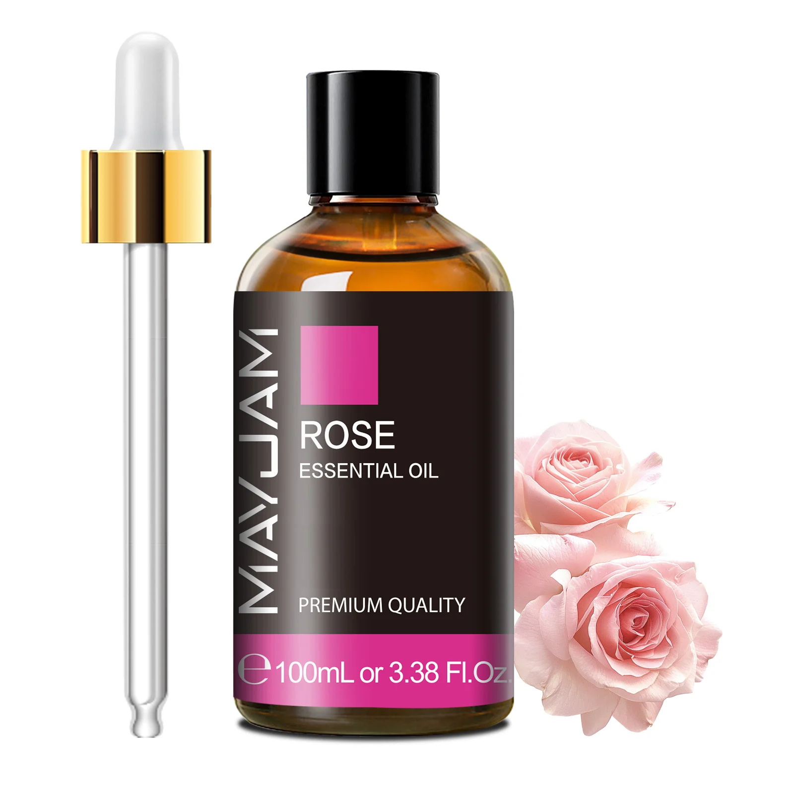 MAYJAM 100 ml reines ätherisches Öl mit Glastropfer, ätherische Aromatherapieöle Lavendel Eukalyptus Rosmarin Vanille Aromaöl