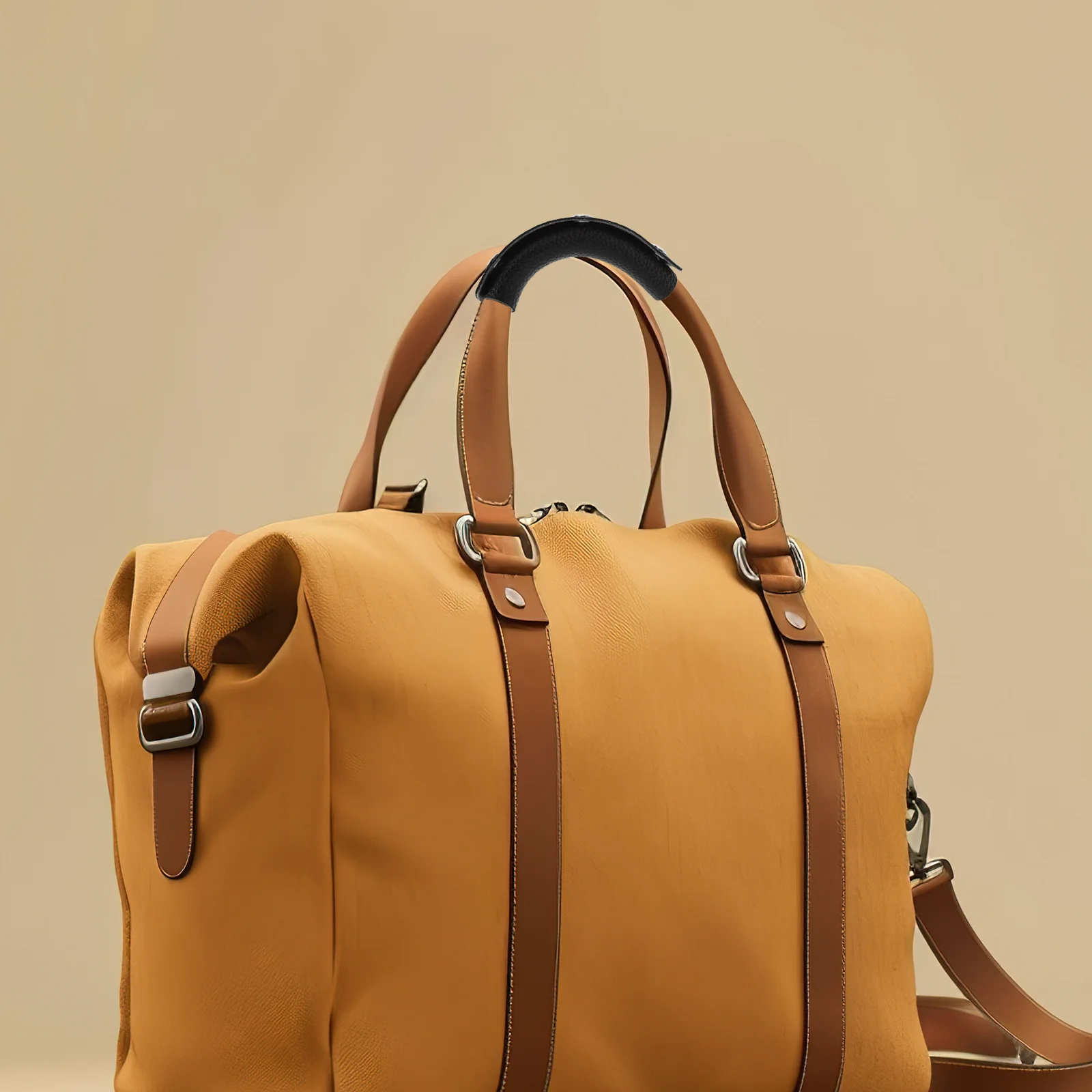 

Detachable PU Luggage Handle Wrap Durable Faux Grip Sleeve Suitcase Travel Bag Handle Protector Cover Handbag Grip Cover