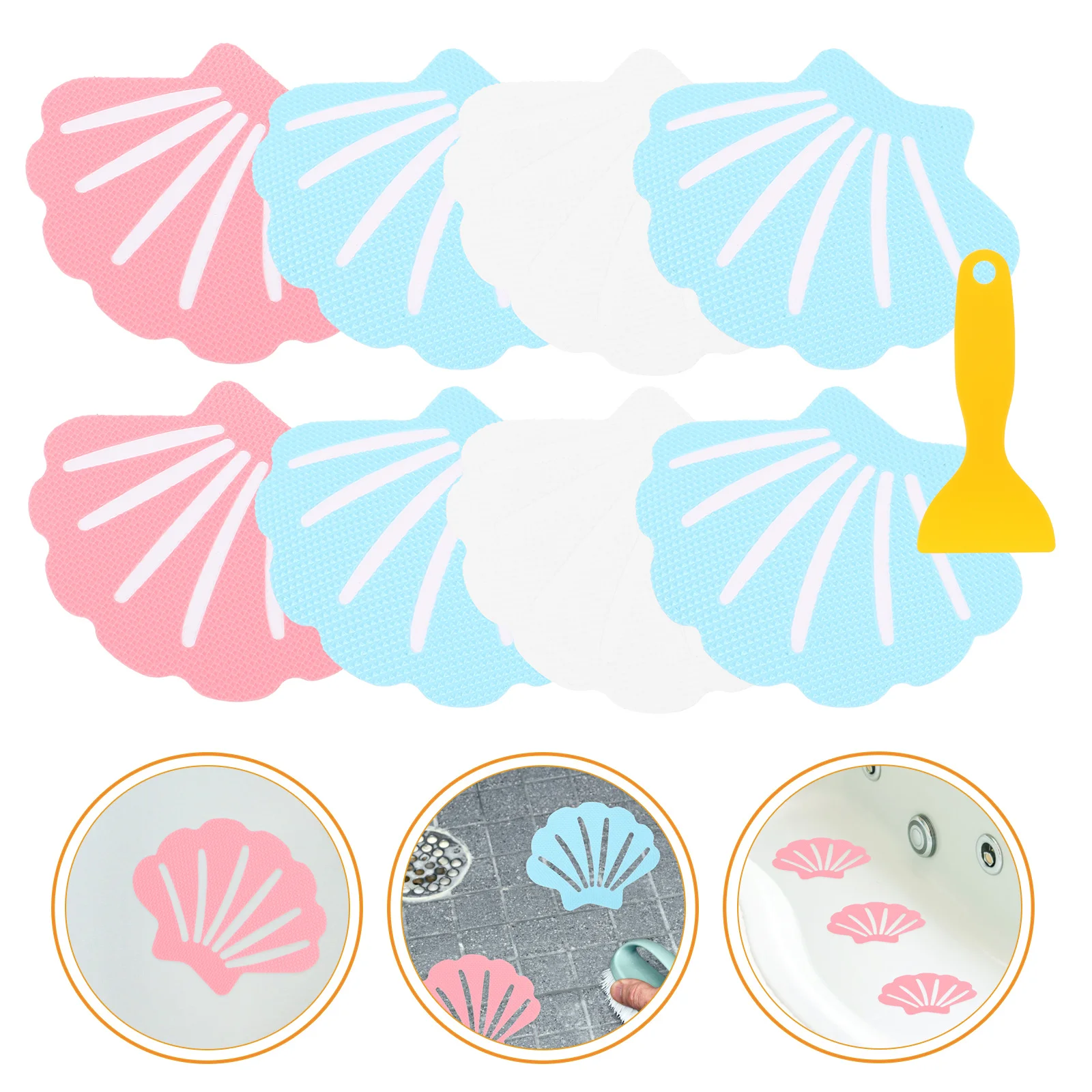 

1 set 1 Set Of Peva Non-Slip Floor Stickers For Bathtub Shower Wall Bathroom Decor Kids Safety Grip Decals Cartoon Animal Design