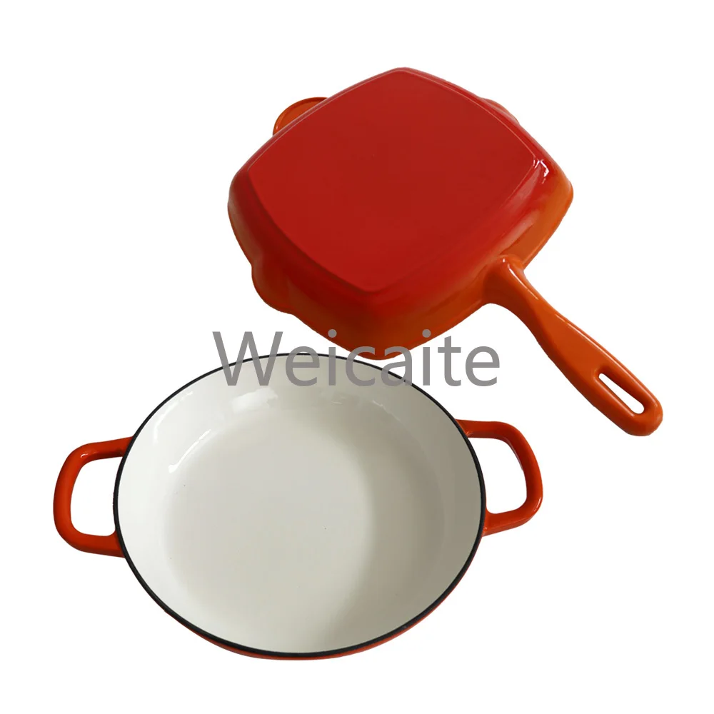 Hot Selling 9-Piece Non-Stick Cast Iron Soup Pot Set Customized Kitchen Cooker From Factory Manufacturers