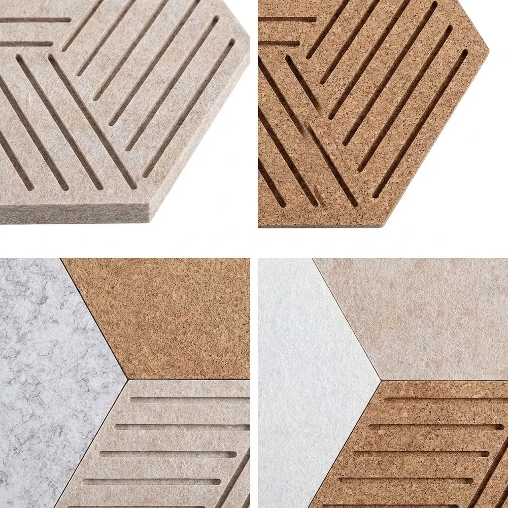 10-Piece Diamond Felt Board System for Multi-Functional Wall Integration Residential and Professional Environments