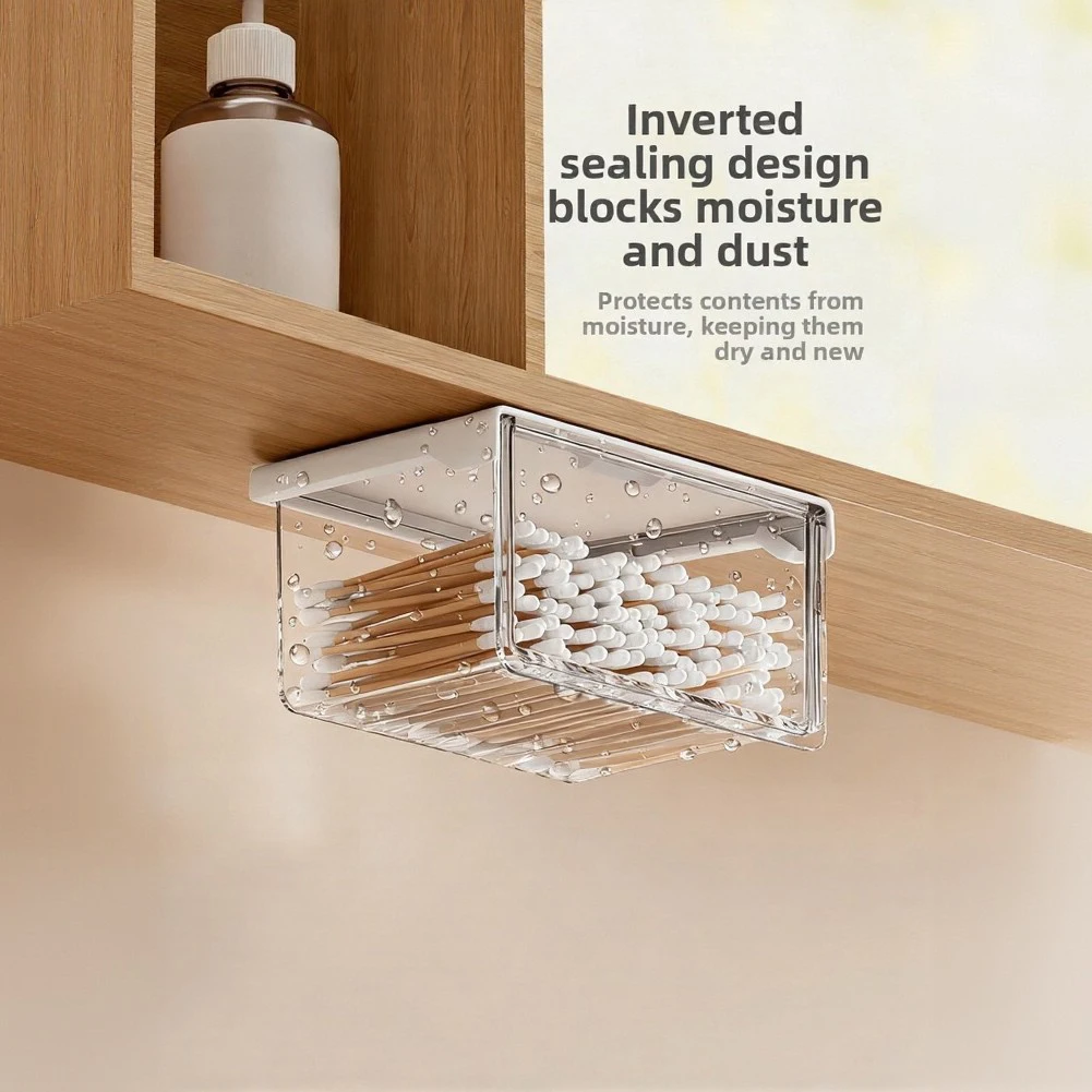 For Bathroom Mirror Cabinet Storage Organizer Wall Mount Clear PET Design for Maximizing Cabinet Interior Space