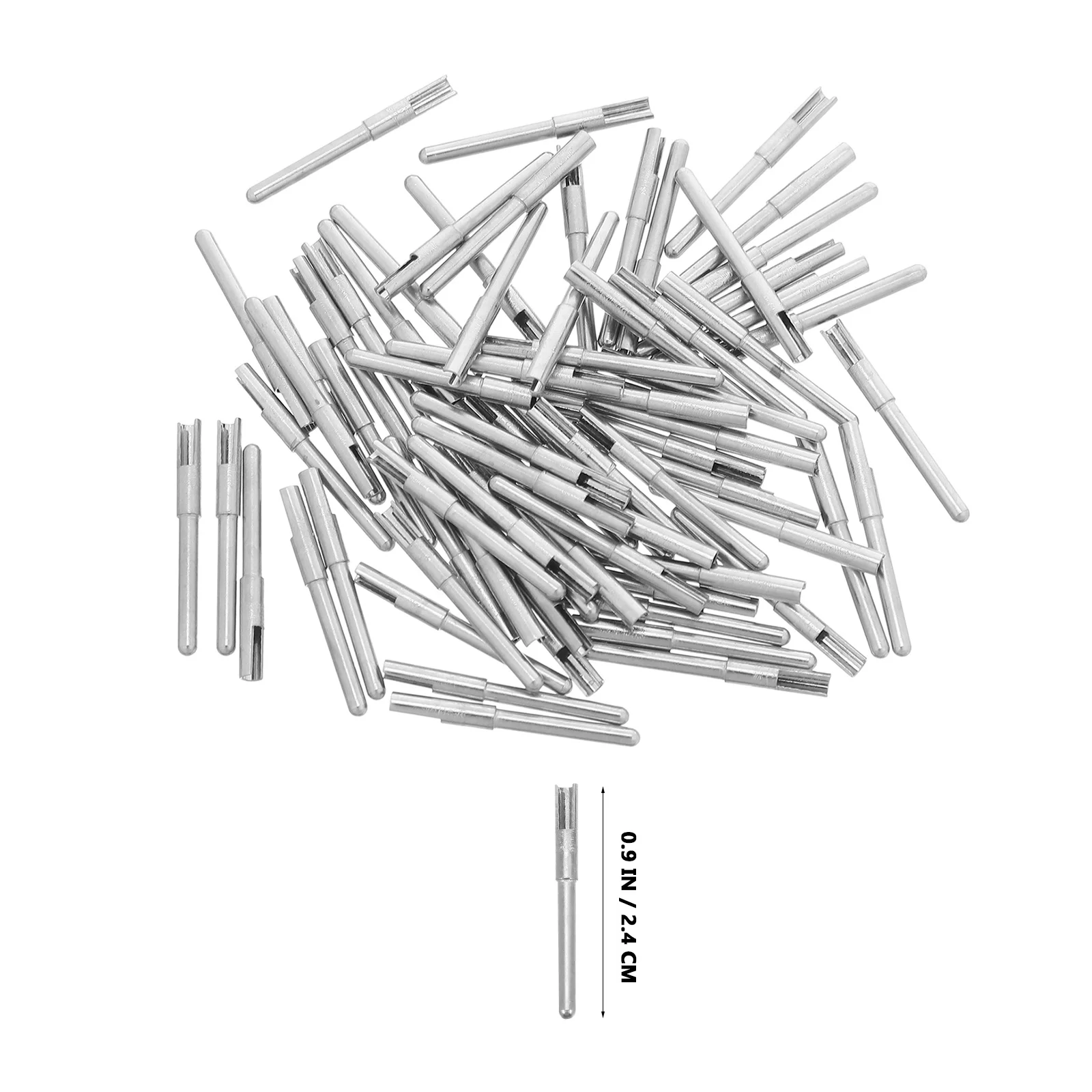 100 قطعة دبوس نحاسي مطلي بالنيكل موصلات موصلة للخدمة الشاقة لأسلاك أسلاك الرصاص أقطاب كهربائية إبرة آلة Ems