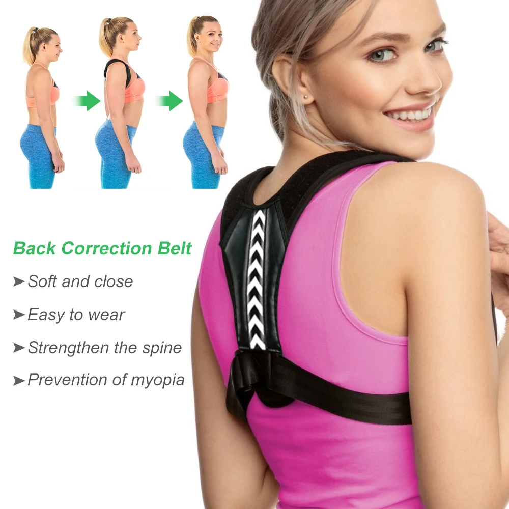 Posture Corrector for Men and Women - Posture Brace, Adjustable Upper Back Brace for Clavicle Support and Providing Pain Relief