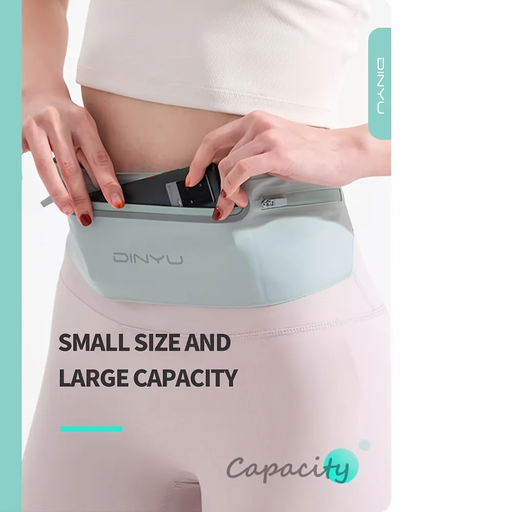 الحقيبة الجري مناسبة لكل من الرجال والنساء تتميز بجيب هاتف شفاف خفيف الوزن مزود بثلاثة أقسام #4