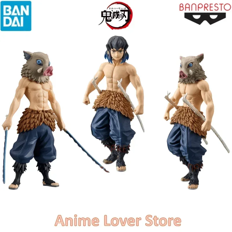 In Stock Bandai Banpresto Original Demon Slayer Hashibira Inosuke Action Figure Toys For Kids Gift Collectible Model Ornaments