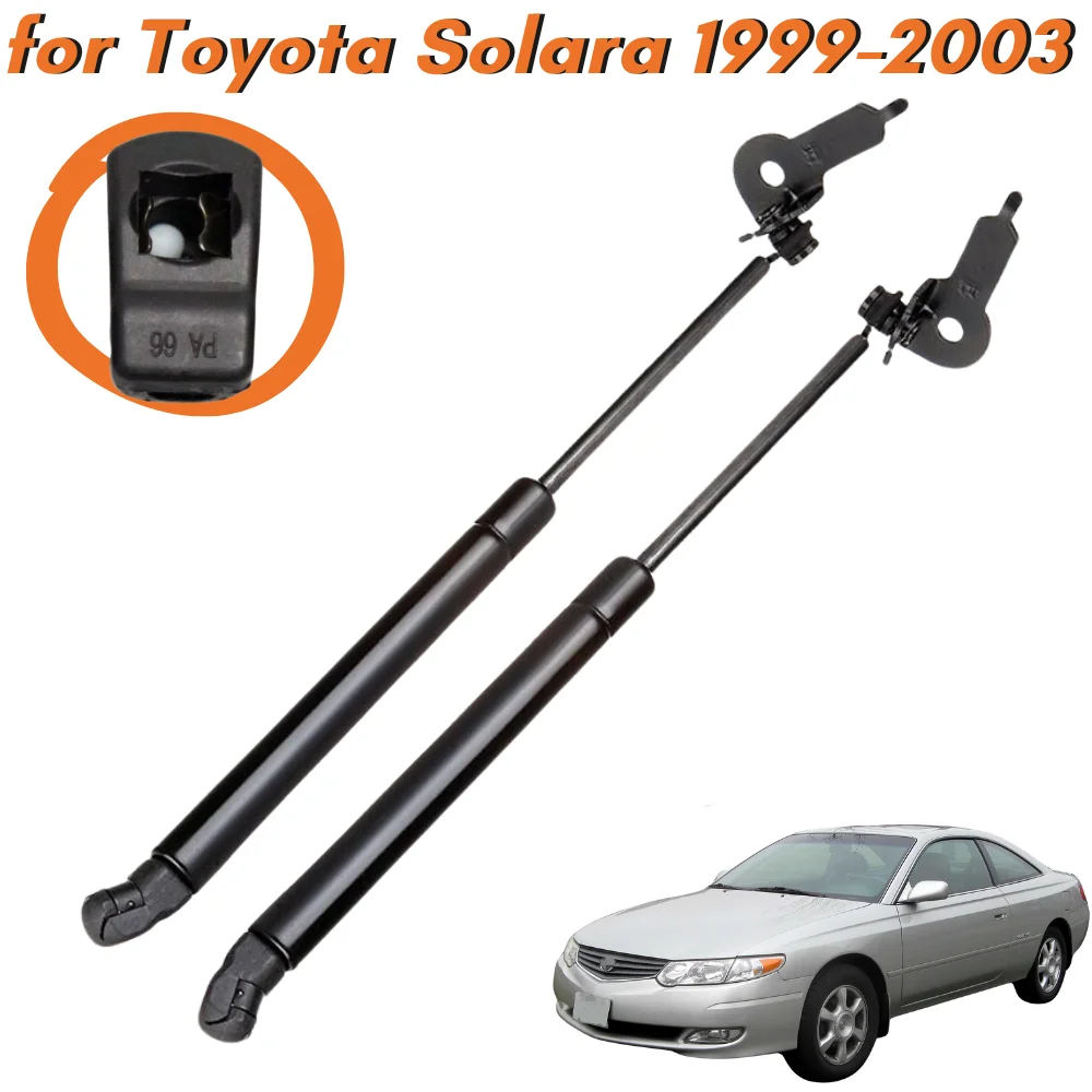 

Qty(2) Hood Struts for Toyota Solara Convertible Coupe 1999- 2003 SG329007 Front Bonnet Gas Springs Shock Absorber Lift Supports