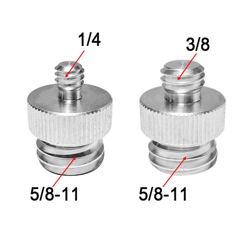 1/4 3/8 to 5/8-11 Coarse Teeth Screw Tripod Adapter for Level Bracket Green Light Infrared Mini Surveying and Mapping Instrument