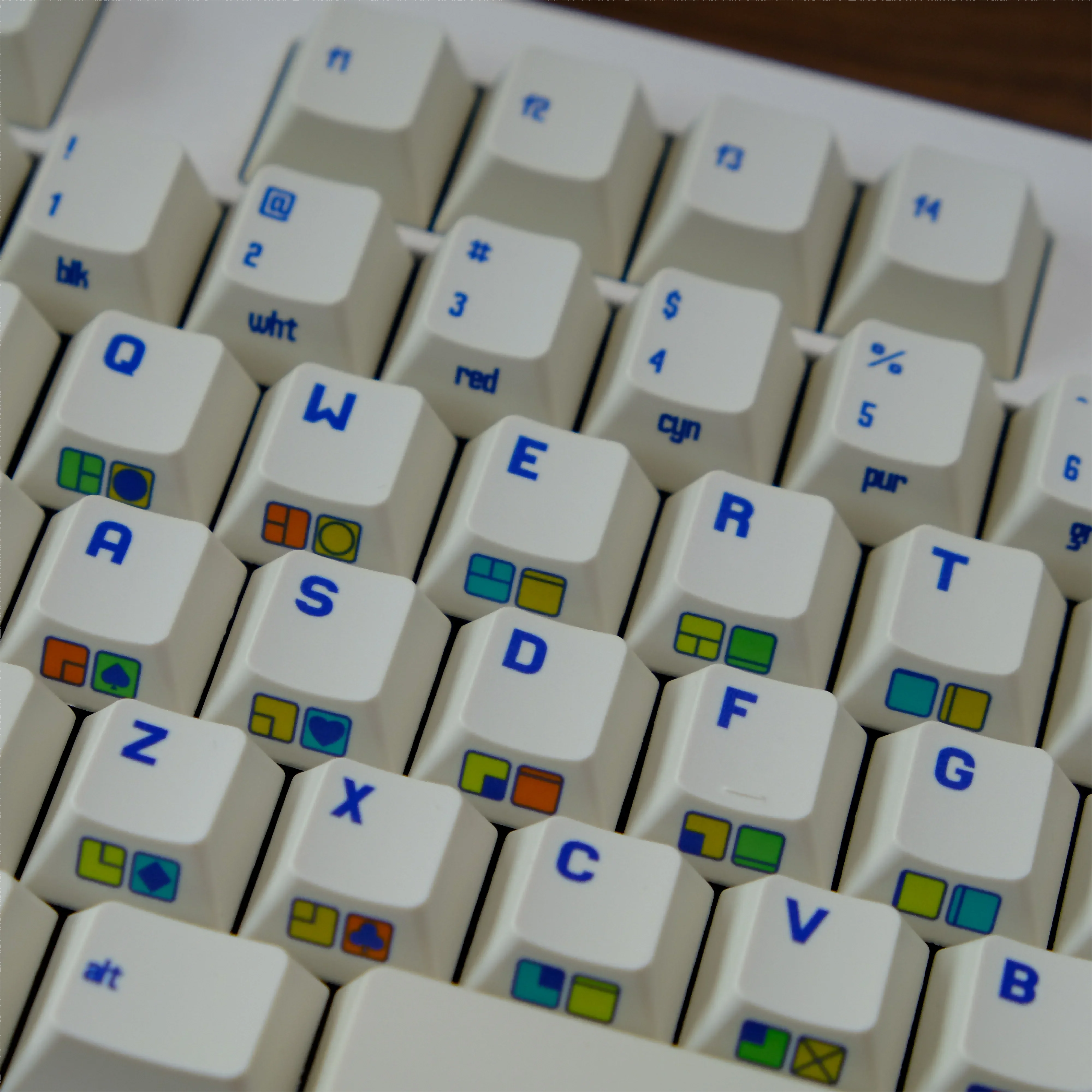 

Peripherals original height side engraving hot sublimation C64R2 personalized retro keycaps full set