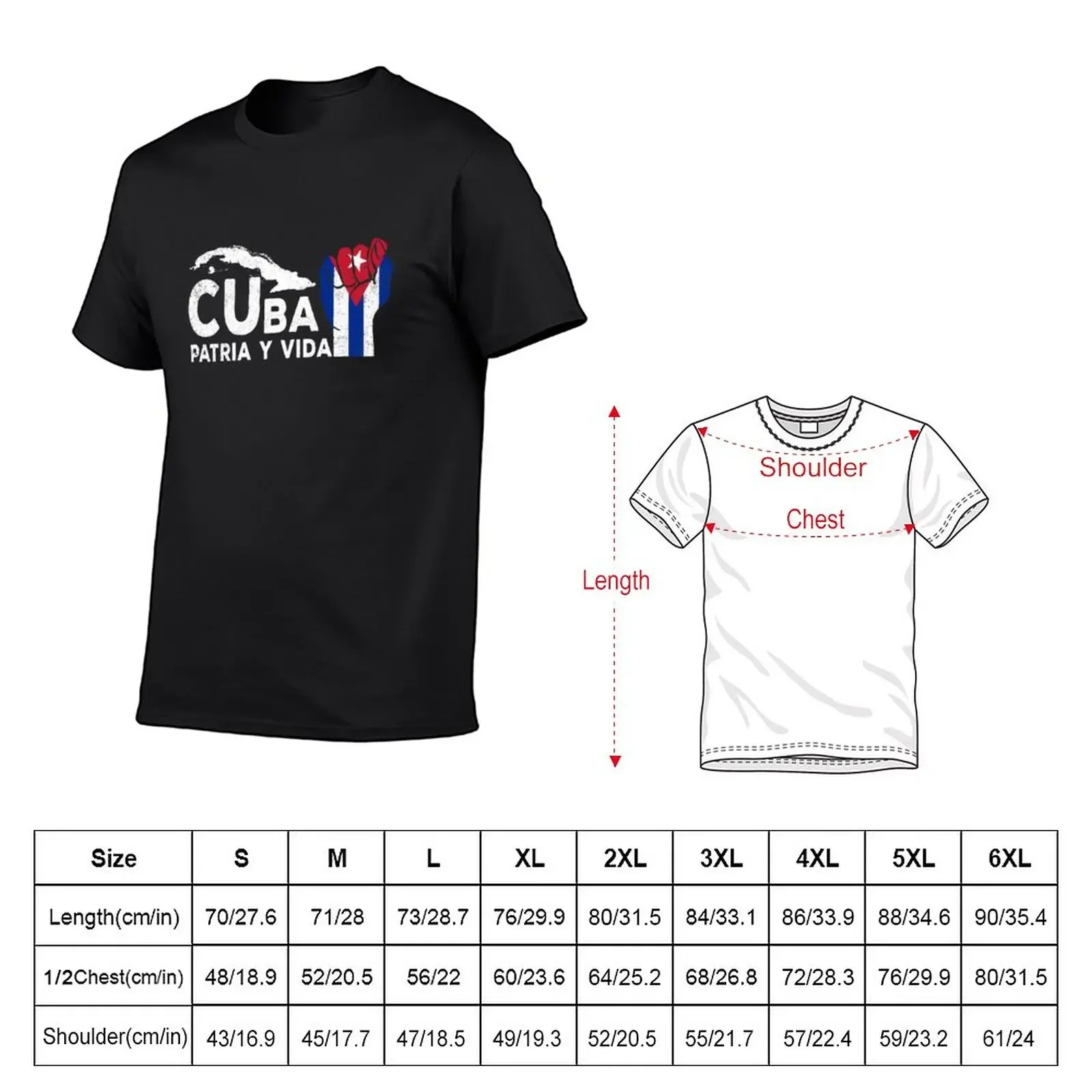 cuba flag patria y vida cubans pride T-Shirt boys animal print customizeds mens tall t shirts