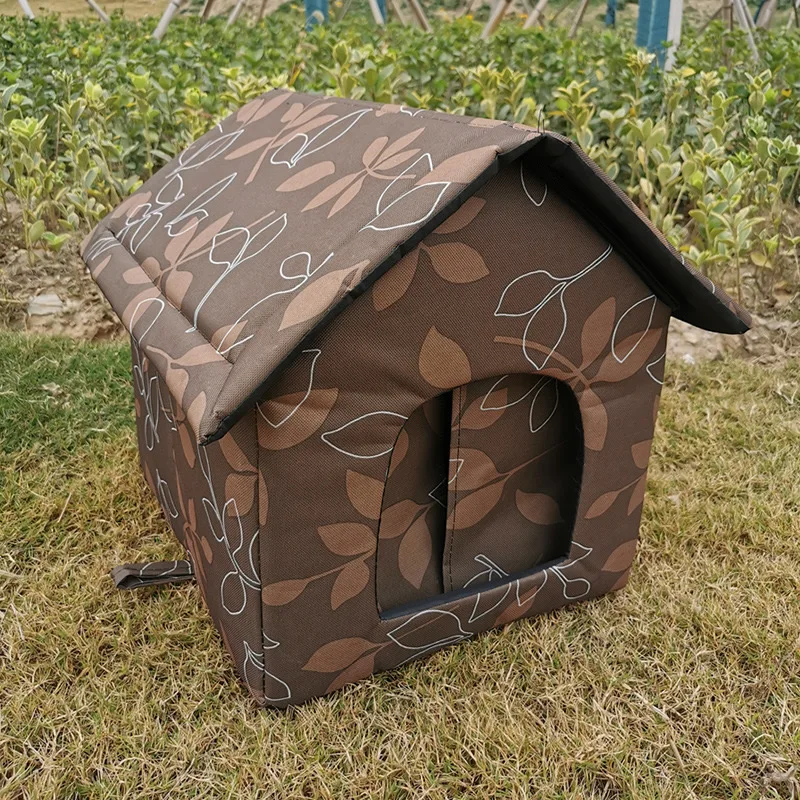 

Cat House Waterproof Outdoor Winter Warm Pet Cat Cave Sleeping Beds Tent Home Foldable and Washable for Small Dog Puppy Supplies