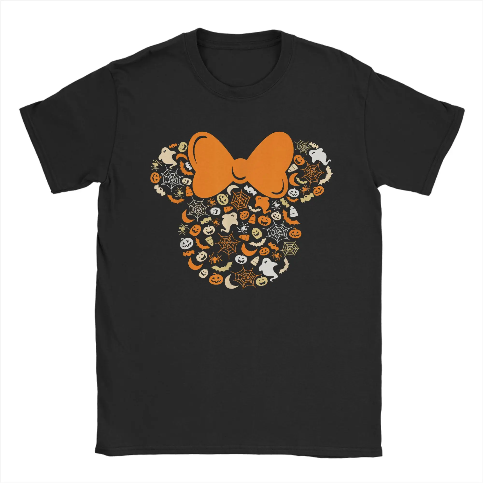

Men's Mickey Mouse Halloween Ghosts Pumpkins T Shirts Clothing Summer Short Sleeves T Shirt Round Neck Harajuku Tee Shirt
