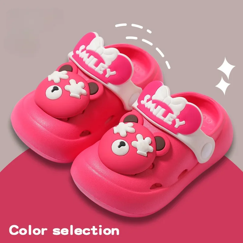 Pantofole antiscivolo traspiranti per bambini per ragazzi e ragazze suola morbida Cartoon Light Baotou Beach Cool pantofole estive