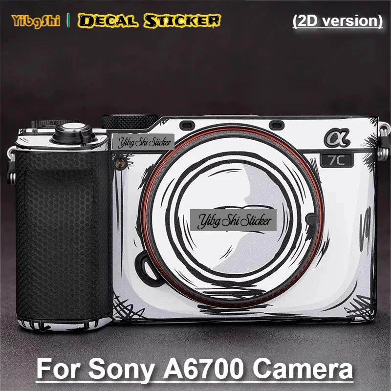 

Стилизованная наклейка для Sony A6700 Alpha 6700, наклейка для камеры, виниловая пленка, защитное покрытие, ILCE-6700 ILCE6700 Alpha6700