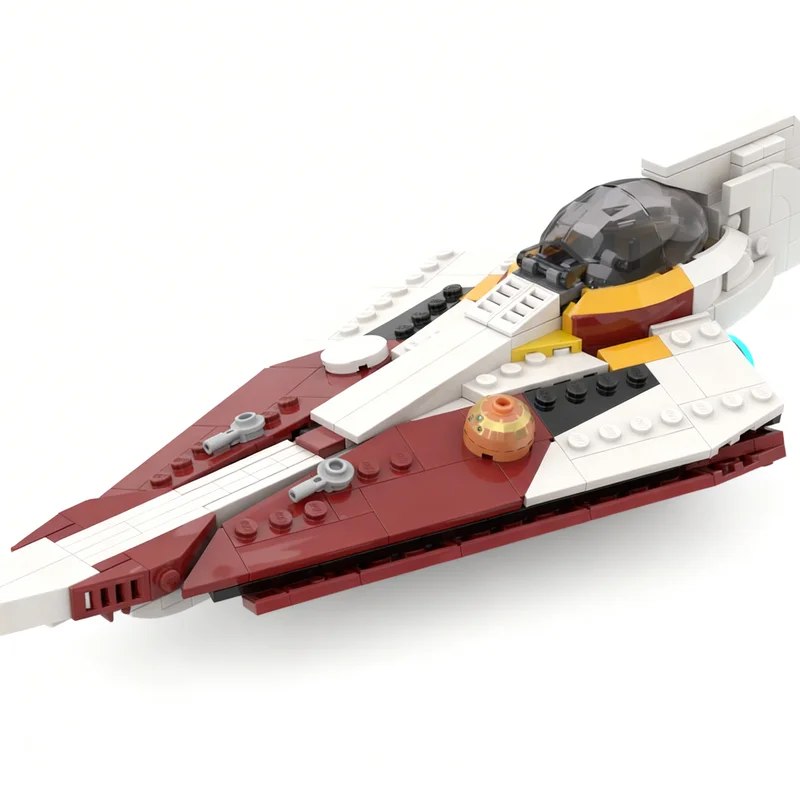 

337PCS MOC Space Battle Warrior Delta 7 Jed Starfighter Minifigure Scale Model Building Blocks Assembly Building Blocks Gift Set