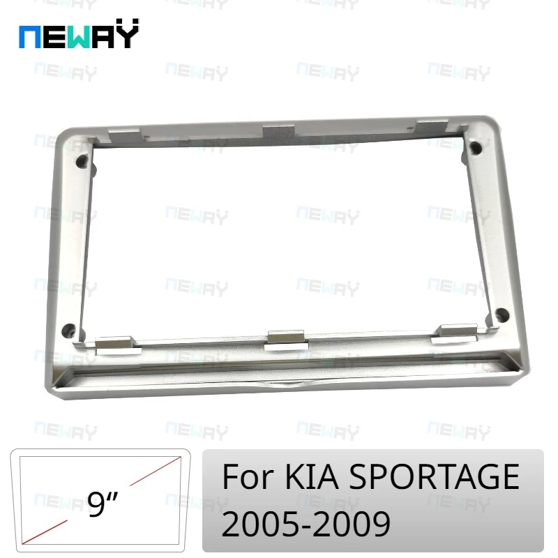 

9 INCH Radio Frame For KIA SPORTAGE 2005-2009 Stereo DVD Player Install Surround Trim Panel Kit Face Plate Audio Fascia Bezel