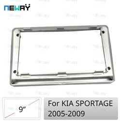 Quadro de rádio para KIA Sportage, leitor de DVD estéreo, instalar Surround Kit Painel Guarnição, placa de rosto, áudio Fascia moldura, 9 