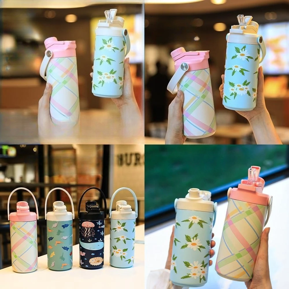 2025 New Arrival Stainless Steel Portable Insulated Water Bottle for Kids Students Girls