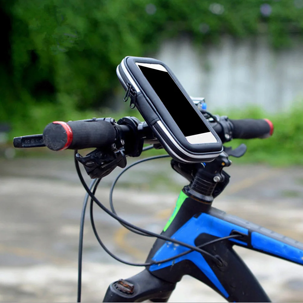 

Waterproof Phone For Bicycle Handlebar Large Capacity Bike Frame Pack Shockproof Rainproof Cycling Storage Organizer Handlebar