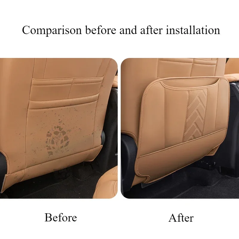For BYD Song L DMI Car Seat Anti-kick Pad Anti-scratch and Wear-resistant Original Car Color Modified Car Interior Accessories