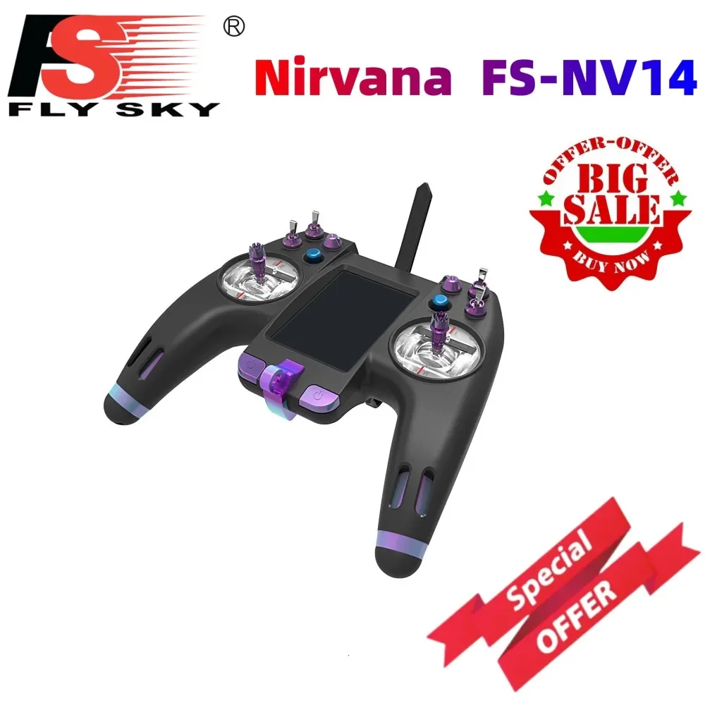 

Flysky Nirvana FS-NV14 2.4G 14CH 3.5Inch Touch Screen OpenTX Radio Transmitter with IA8X X8B Receiver Battery for RC FPV Drone