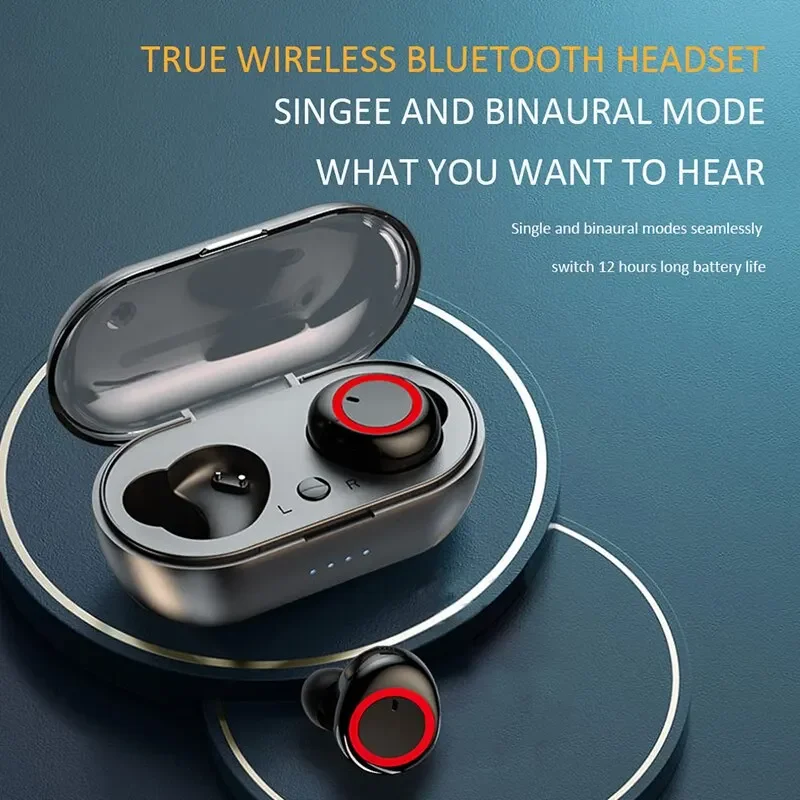 Original TWS Y50 Air Pro Earbuds Wireless Bluetooth Headset with Mic Touch Control Bluetooth Earphones Wireless Headphones
