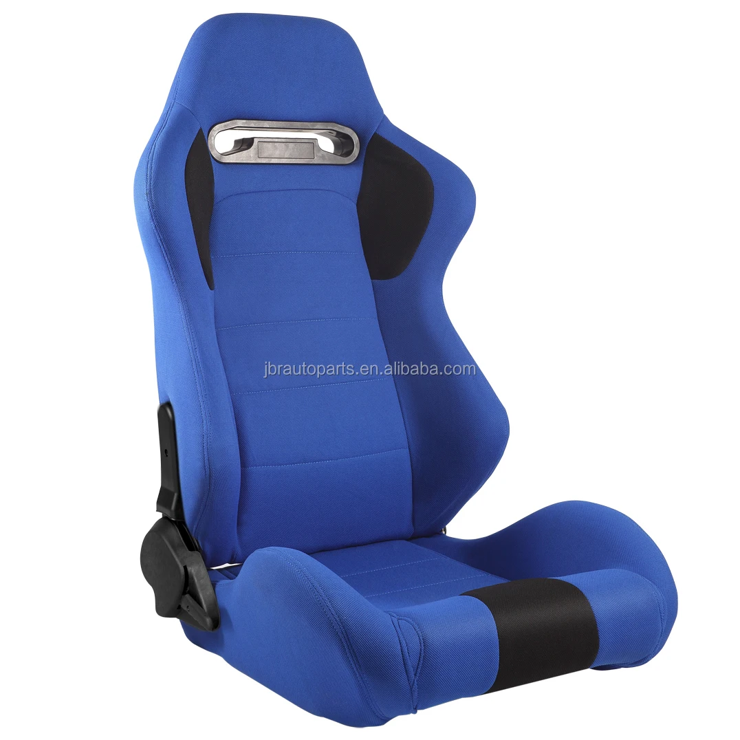 1044 Blue Universal Vehicle Slider Simulator Gaming Station Adjustable Sim Bucket Racing Seats