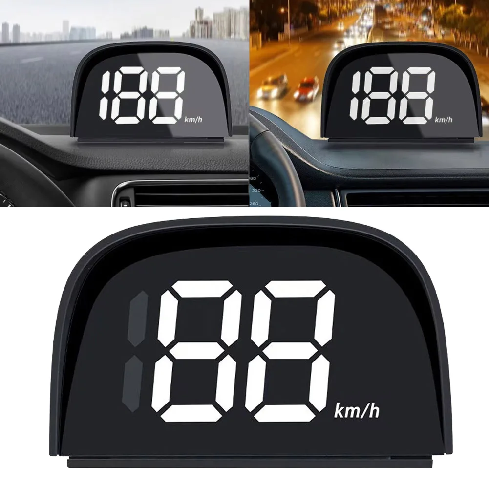 Black ABS Car HUD GPS Head Up Display Speedometer Odometer Car Digital Speed KMH MPH Direct Replacement Car Accessories