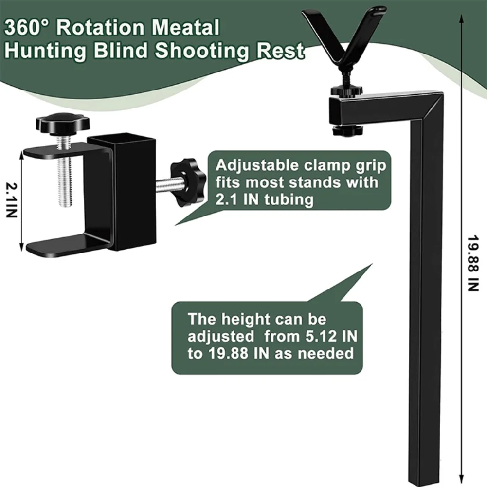 Hunting Tree Stands 20.5/19.88cm I/L Type Portable 360° Rotation Adjustable Hunting Single Tripod Outdoor Hunting Accessories