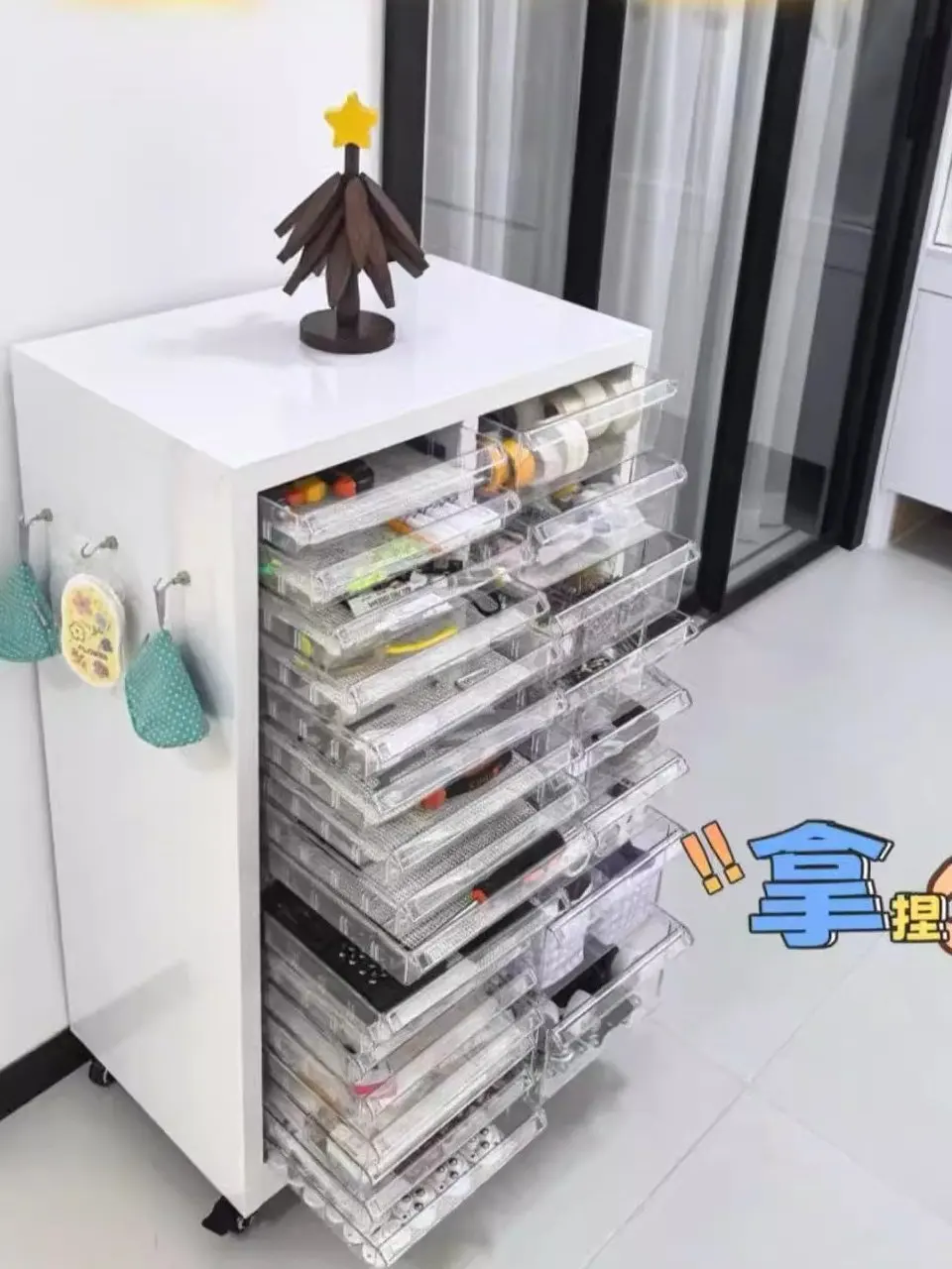 【Hot】Storage Cabinet Drawer Type Cosmetics Locker Bedroom Living Room Multi-layer Snacks Toys Interspersed Miscellaneous Locker