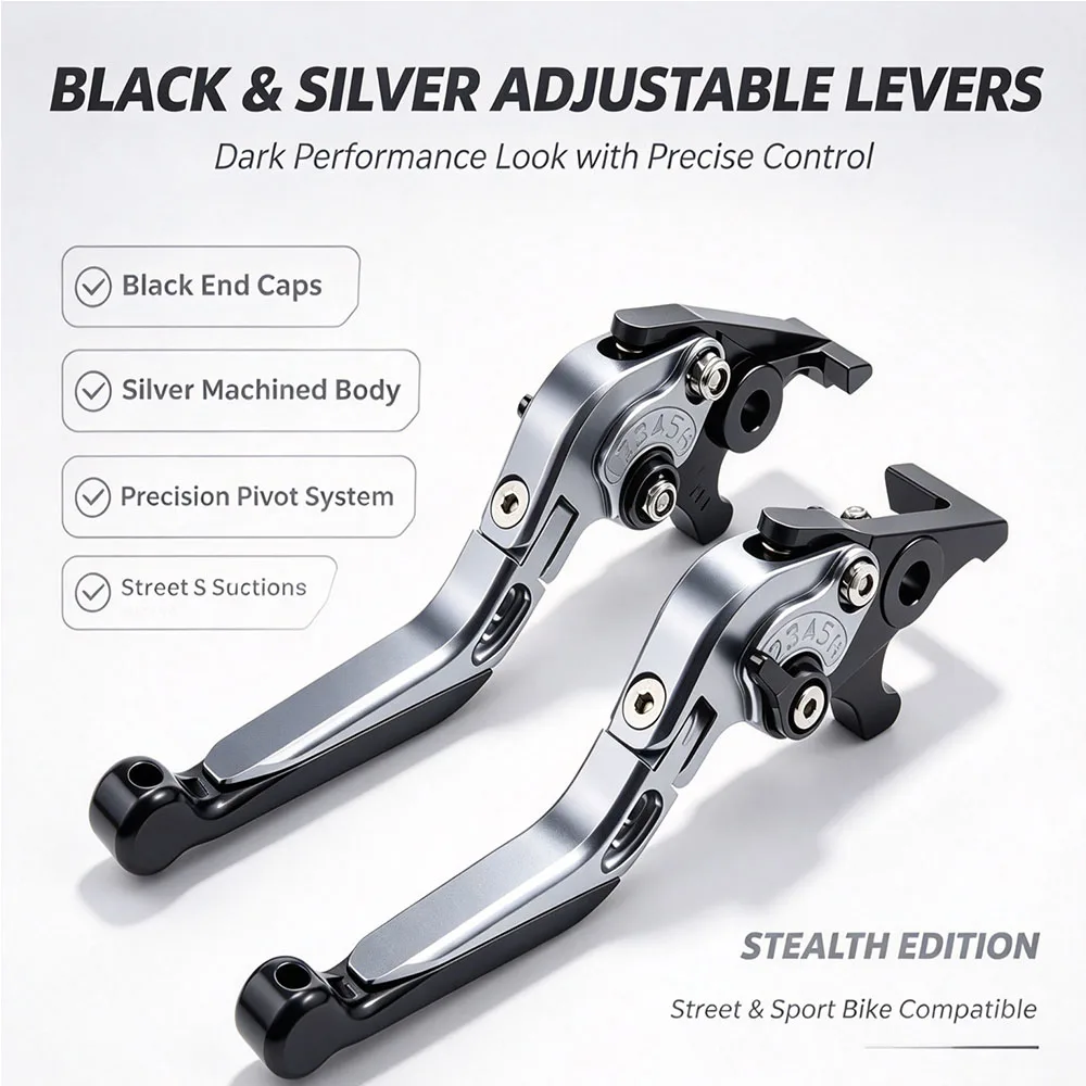 For Kawasaki ER-5 ER5 ER 5 500 2004-2005 Motorcycle CNC Folding Extendable Brake Clutch Levers Adjustable Set Aluminum