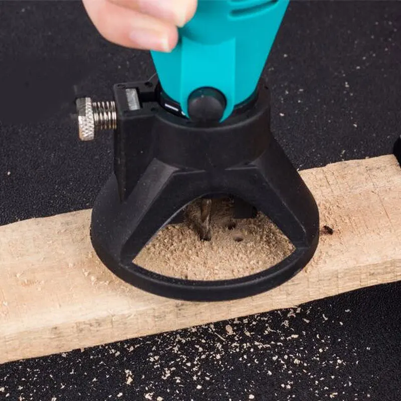 Grinder Holder for Dremel Rotary Tool Woodworking Locator with Routing Router Drill Bits Set Rotating