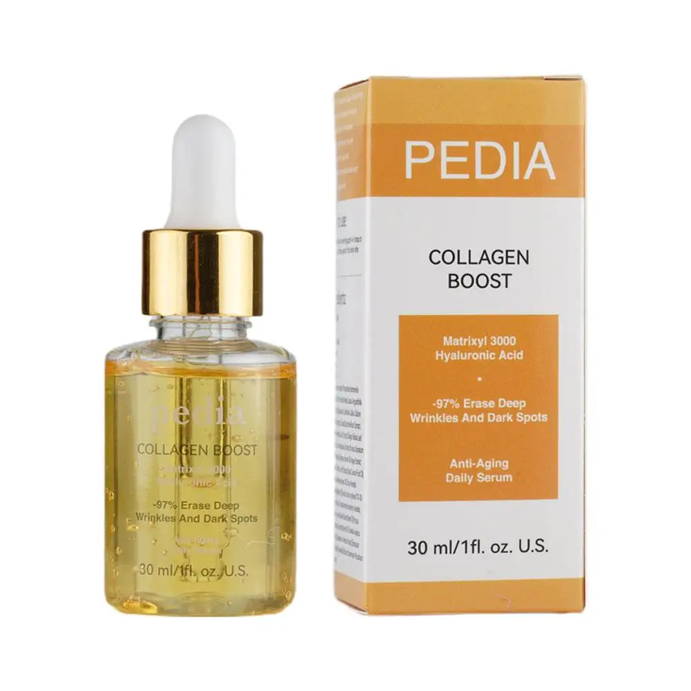 30ml Collagen Boost Face Essence Anti Wrinkle Anti Aging Whitening Moisturizing Face Skin Care Wrinkle Remove Facial Serum