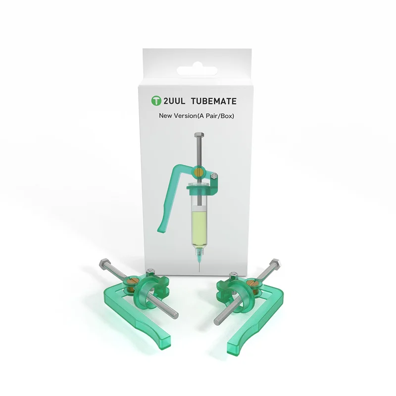 2Pcs/Box 2UUL Tubemate Syringe Solder Paste Tube Push Rod Phone Repair Labor Saving Welding Flux Dispenser Auxiliary Tool