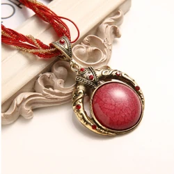 Bohemian Ethnic Retro Pendant Necklaces for Men and Women Unique Simple Party Festival Exquisite Jewelry Gift