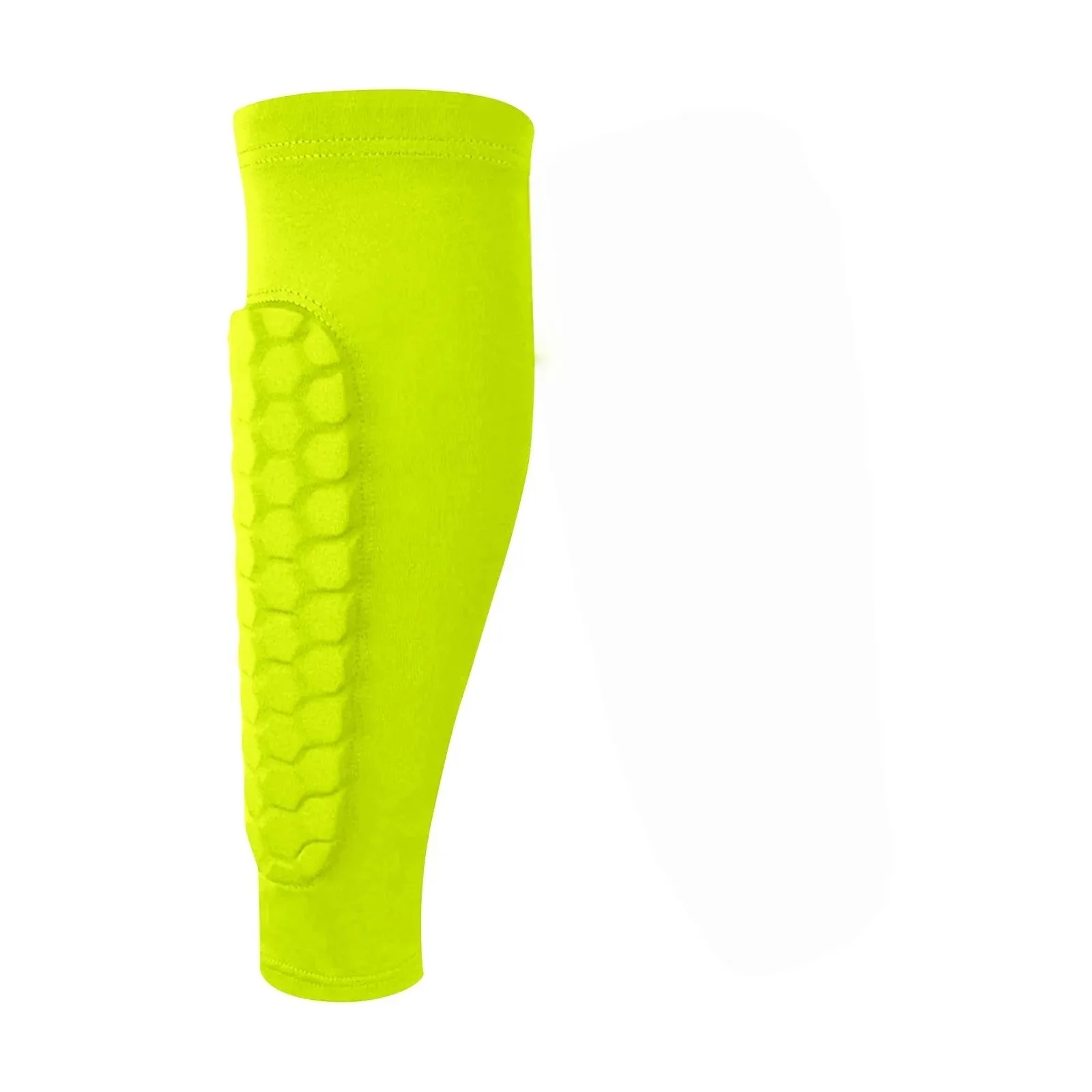 1 stuks voetbal scheenbeschermers voor kinderen jeugd volwassenen - voetbal scheenbeschermer met honingraat compressiemouwen voor ski, voetbal, bas
