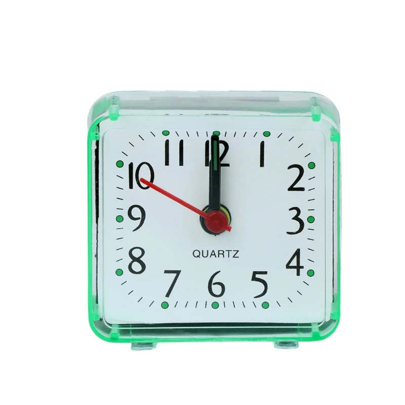 Mini Square Alarm Clock Pointed Needles Digital Display for Time Clocks Decor for Kindergarten Student Wake Up Timer Gif