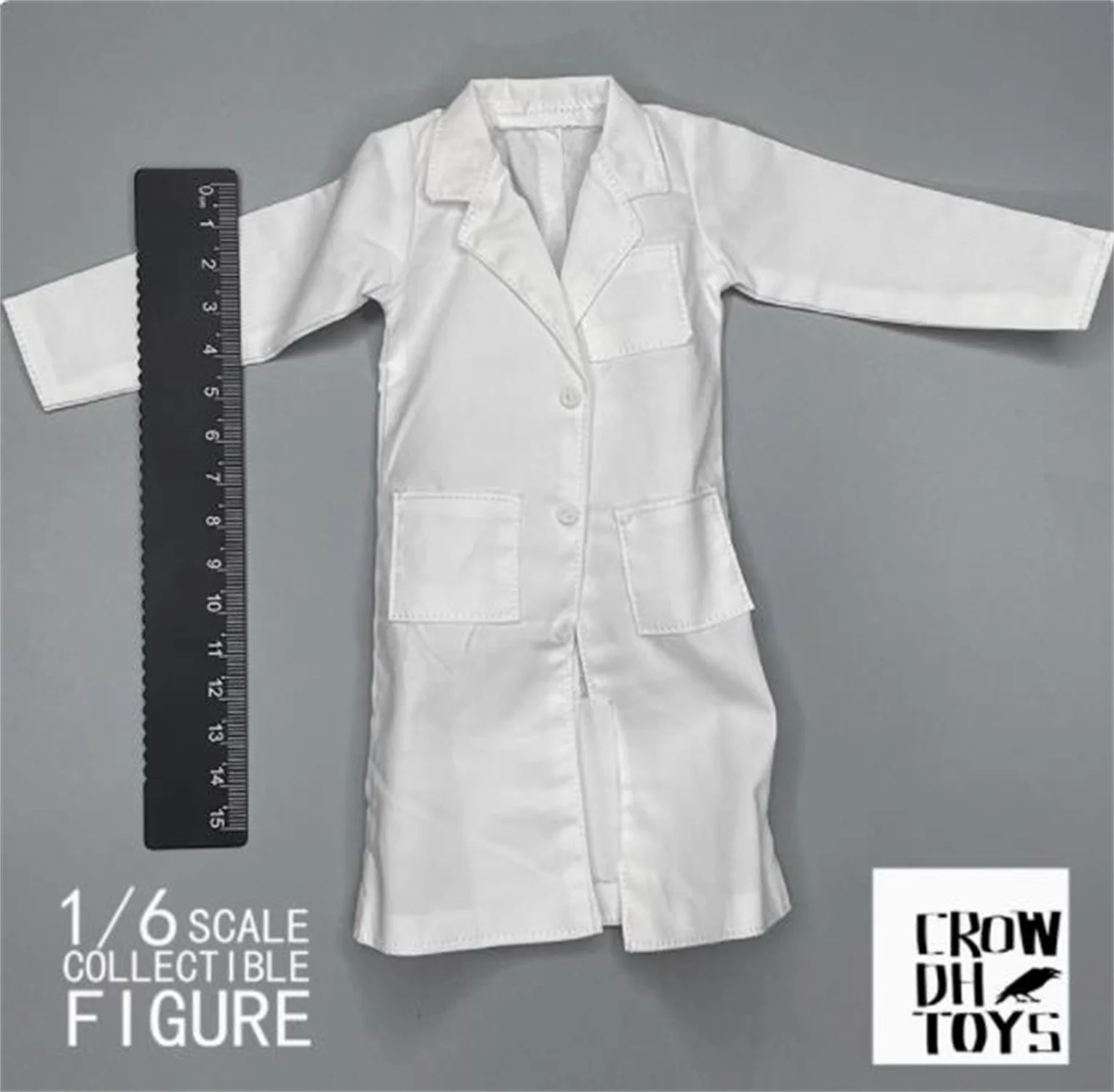 

1/6 CROWDHTOYS Doctor Suit White Coat Uniform clothes For 12" Fi 1/6 Model Soldier Male Clothes Trendy For 12Inch Action Figure