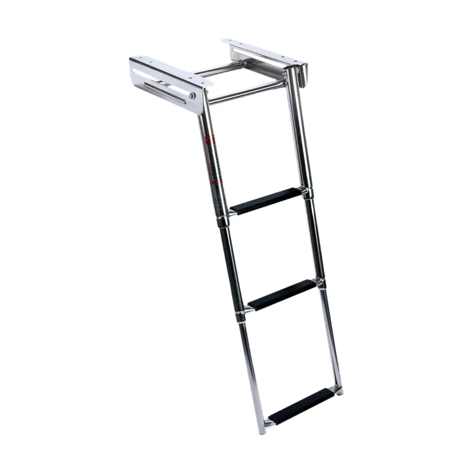 3 Step Boat Ladder, Stainless Steel Telescopic Pontoon Boat Ladder, Dock Ladder Marine Telecoping Ladder for Boat Yacht Pool