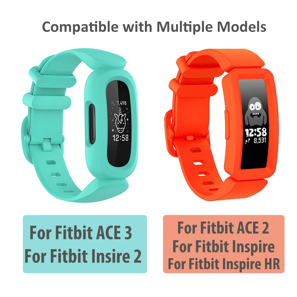 Replacement Band For Fitbit ACE 2 ACE 3 Kids SmartWatch Silicone Wristband Bracelet For Fitbit Inspire Inspire HR Watchband ACE3