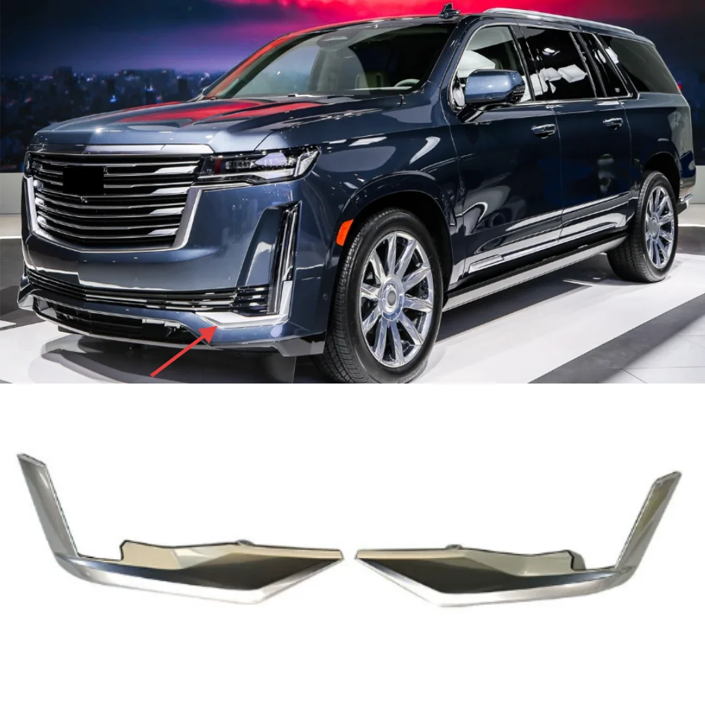 

For Cadillac Escalade 2021-2023 Car Front Bumper Fog Light Frame Decorative Strip OE: 87829992 87829994
