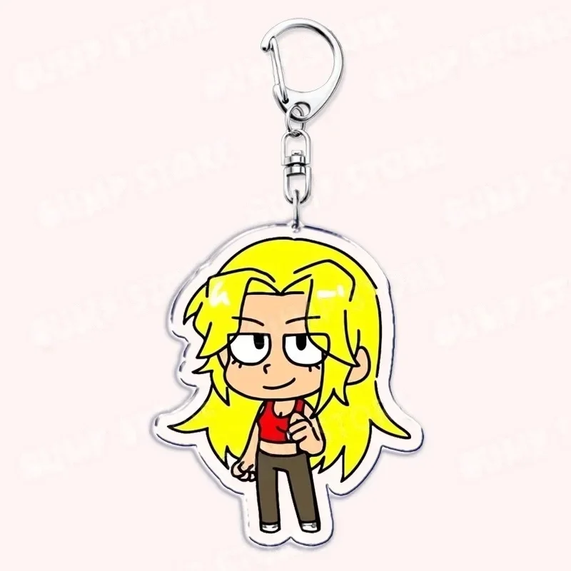 Cartoon Anime Keychains for Accessories Bag Eddsworld Tord Ringo Edds Tom Matt Paul Keyrings Jewelry Gamers Fans Friends Gifts