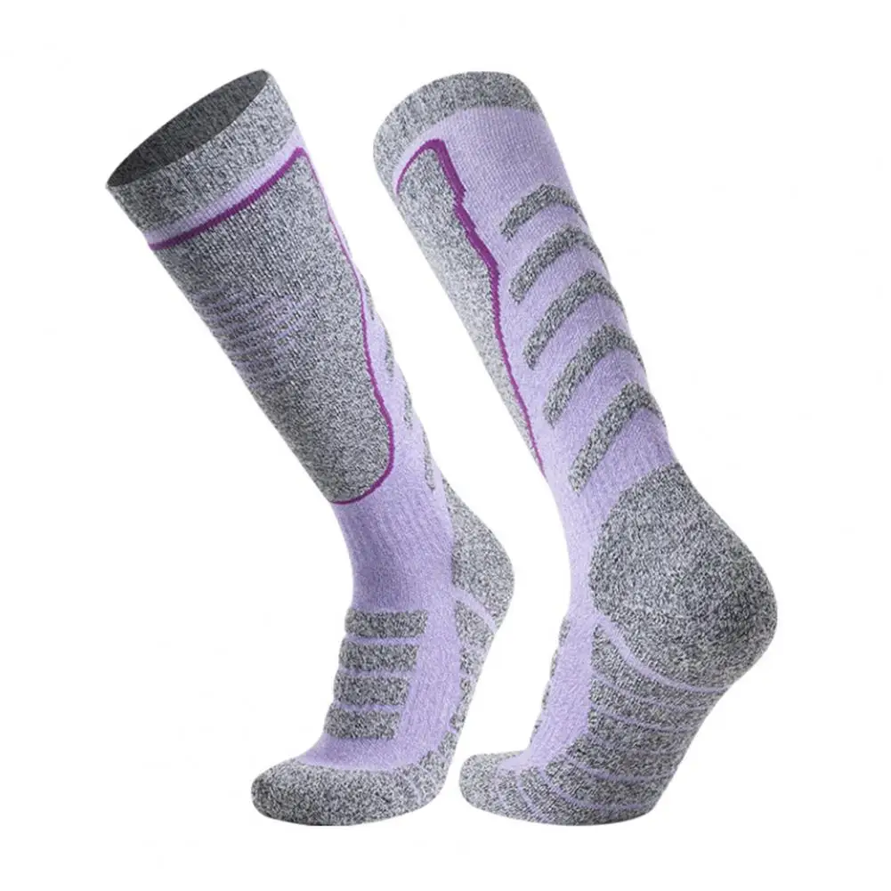 Wear-resistant Ski Socks Ski Socks Cotton Fabric Thermal Ski Socks Women Winter Thickened Warm Breathable Cotton for Skiing