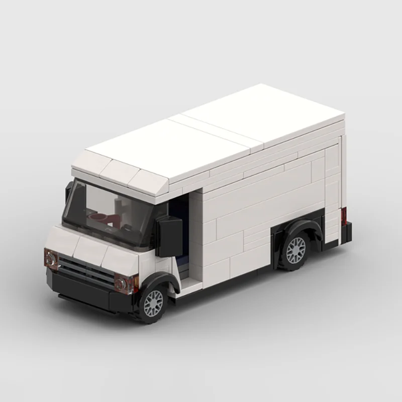 都市車両モデル Moc ビルディングレンガ モジュラーメール配達トラックモデル テクノロジーブロック クリスマス DIY おもちゃ 建設ギフト